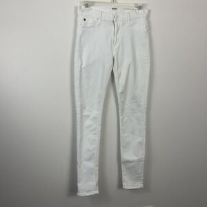 Hudson‎ Nico Super Skinny Mid Rise White Jeans Size 27
